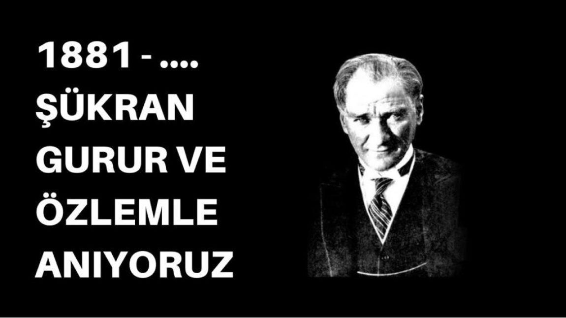 10 Kasım Atatürk'ü Anma Etkinliği